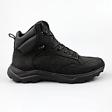 Ботинки мужские кожаные мех 590086 Черные