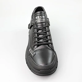 Кросівки жіночі шкіряні 590099 Чорні фото 2