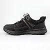 Кроссовки мужские кожаные 590090 Черные распродажа