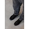 Ботинки мужские кожаные мех 590189 Черные