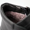 Ботинки мужские кожаные мех 590429 Черные