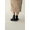 Ботинки женские кожаные мех 590441 Черные