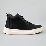 Кеды мужские кожаные байка 590313 Черные