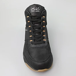 Черевики чоловічі шкіряні хутро 590031 Чорні фото 2