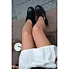 Ботинки женские кожаные мех 590685 Черные