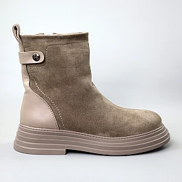 Черевики жіночі хутро 590714 Бежеві фото 1