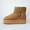 Угги дитячі шкіряні хутро 590726 Бежеві розпродаж