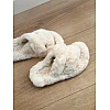 Домашние тапочки мех 590872 Белые