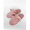 Домашние тапочки меховые с ушками 590808 Розовые