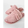 Домашние тапочки меховые с ушками 590808 Розовые