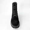 Черевики жіночі замшеві хутро 590810 Чорні