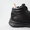 Кроссовки мужские кожаные мех 590273 Черные