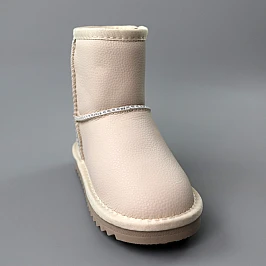 Угги дитячі шкіряні хутро 590730 Молочні фото 2