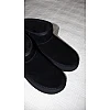 Угги женские замшевые мех 591092 Черные