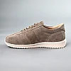 Кроссовки женские замшевые 591461 Темно-бежевые распродажа