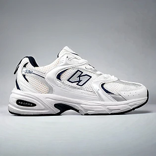 Кросівки сітка 591600 Білі сині