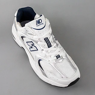 Кроссовки сетка 591600 Белые синие фото 2