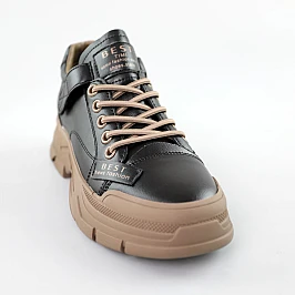 Кросівки жіночі шкіряні 591680 Чорні фото 2