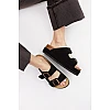 Шлепанцы женские 591800 Черные