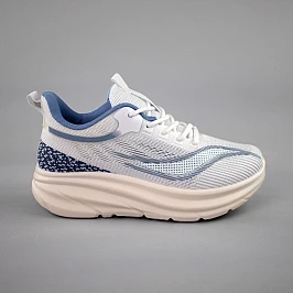 Кроссовки женские сетка 591891 Белые голубые фото 1