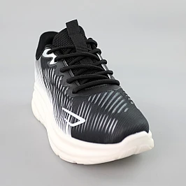 Кроссовки женские сетка 591892 Черно-белые фото 2