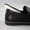 Лофери чоловічі шкіра перфорація 591540 Чорні розпродаж
