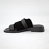 Шлепанцы женские кожа 591635 Черные распродажа