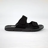 Шлепанцы мужские нубук 591536 Черные