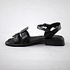 Сандали женские кожаные 591644 Черные распродажа