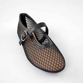 Балетки жіночі сітка 592126 Чорні розпродаж фото 2