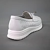 Лофери жіночі шкіра літні перфорація 592088 Білі