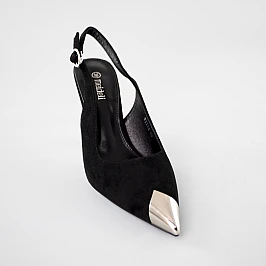 Туфлі-босоніжки жіночі 592303 Чорні розпродаж фото 2