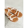 Сандали женские кожа 591982 Бежевые