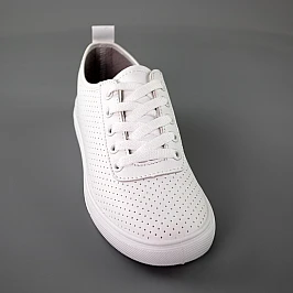 Кеды женские летние кожа 592352 Белые фото 2