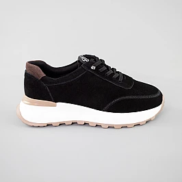 Кросівки жіночі замш 592381 Чорні фото 1