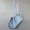 Сумка женская нубук 592413 Голубая