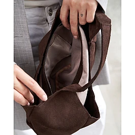 Сумка жіноча замшева 592416 Коричнева фото 2