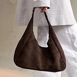 Сумка жіноча замшева 592416 Коричнева фото 1