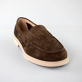 Лофери жіночі замшеві 592533 Коричневі розпродаж фото 2