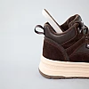 Кеди жіночі шкіряні байка 592872 Коричневі розпродаж
