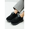 Кроссовки женские замшевые мех 592879 Черные