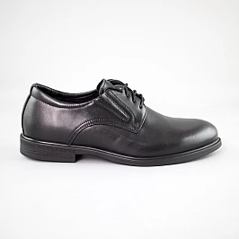 Туфлі чоловічі шкіра 591379 Чорні фото 1