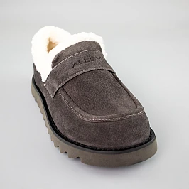 Угги жіночі замш хутро 592989 Сірі розпродаж фото 2