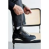 Ботинки мужские кожа мех 592508 Черные