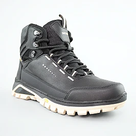 Ботинки мужские кожа мех 592511 Черные фото 2