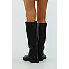 Чоботи жіночі шкіряні хутро 592654 Чорний