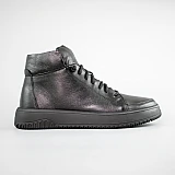 Черевики мужские кожаные мех 593019 Черные