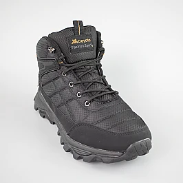 Кроссовки мужские влагостойкие на меху 593378 Черные фото 2