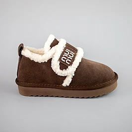 Угги дитячі замш хутро 593404 Коричневі фото 1