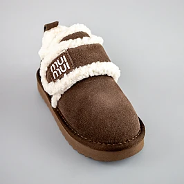 Угги дитячі замш хутро 593404 Коричневі фото 2